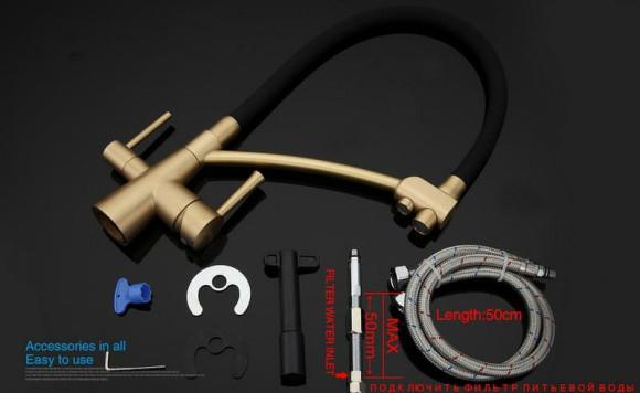 Смеситель для кухни Gappo G4398-1 Бронза Черный Смеситель для кухни Gappo G4398-1 Бронза Черный