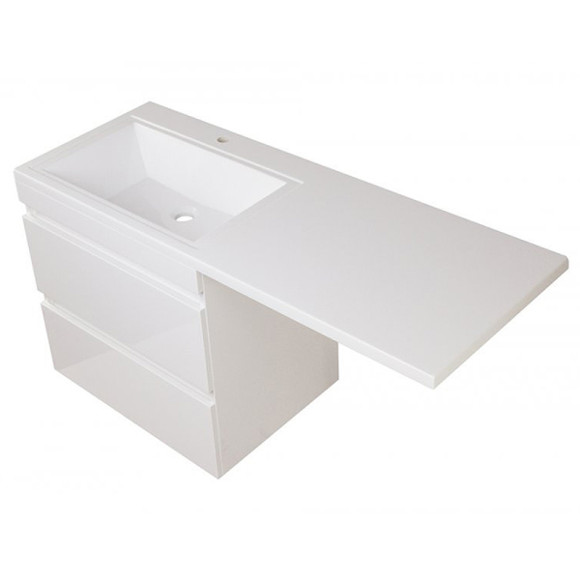 Тумба под раковину Style Line Даллас 150 СС-00002304 подвесная Белый глянец Тумба под раковину Style Line Даллас 150 СС-00002304 подвесная Белый глянец