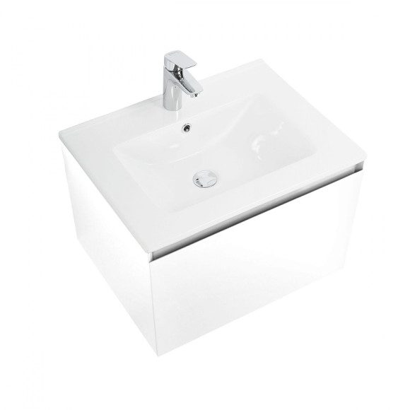 Тумба под раковину Art&Max Latina 60 AM-Latina-600-1C-SO-BM подвесная Белая матовая