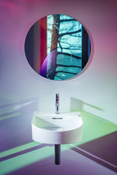 Раковина Laufen Sonar 40 8.1634.1.400.104.1 Белая Раковина Laufen Sonar 40 8.1634.1.400.104.1 Белая