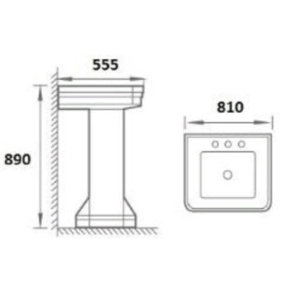 Раковина Boheme Vogue 81 942-2-3 Белая
