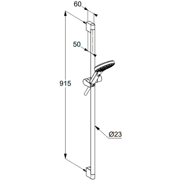 Душевой гарнитур Kludi Dive 6991005-00 Хром