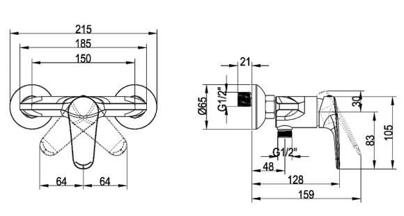 Смеситель для душа Villeroy&Boch O.Novo Start TVS10530111061 Хром Смеситель для душа Villeroy&Boch O.Novo Start TVS10530111061 Хром