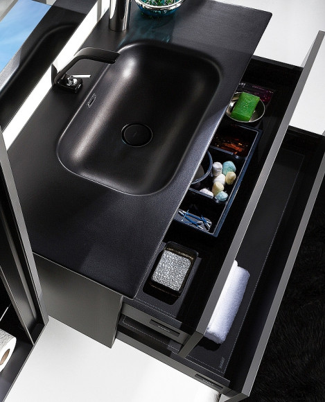 Тумба под раковину Boheme Armadi Art Vallessi 100 837-100-A mat подвесная Антрацит матовый