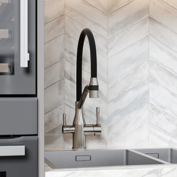 Смеситель для кухни Sancos Orta SC4008BN Никель брашированный Черный Смеситель для кухни Sancos Orta SC4008BN Никель брашированный Черный