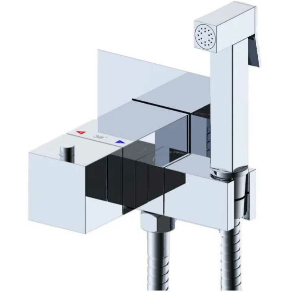 Гигиенический душ со смесителем Gappo G7207-40 с термостатом Хром Гигиенический душ со смесителем Gappo G7207-40 с термостатом Хром