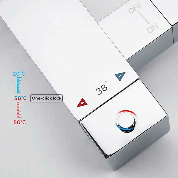 Гигиенический душ со смесителем Gappo G7207-40 с термостатом Хром Гигиенический душ со смесителем Gappo G7207-40 с термостатом Хром