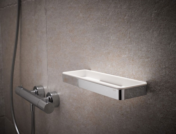 Полка корзина Keuco Plan 14959 010051 Хром Белая Полка корзина Keuco Plan 14959 010051 Хром Белая