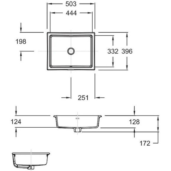 Раковина Jacob Delafon Verticyl 50 E2882-0 Белая