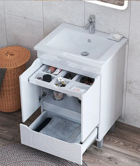 Тумба под раковину Vigo Grani 75 tn.GRI.OSK.75.2D.1Y Белая