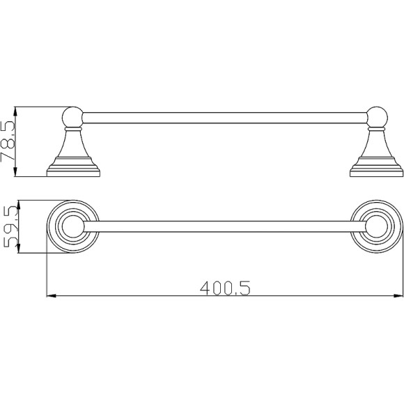 Полотенцедержатель Rav Slezak Morava MKA0701/40Z Золото