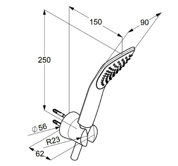 Душевой гарнитур Kludi Fizz 6765005-00 Хром Душевой гарнитур Kludi Fizz 6765005-00 Хром