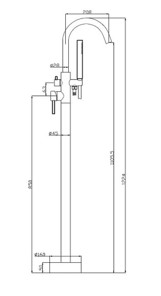 Смеситель для ванны BelBagno Nova NOV-FMT-IN Сатин Смеситель для ванны BelBagno Nova NOV-FMT-IN Сатин
