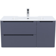 Тумба с раковиной Iddis Edifice 100 EDI10D0i95K подвесная Темно-серая