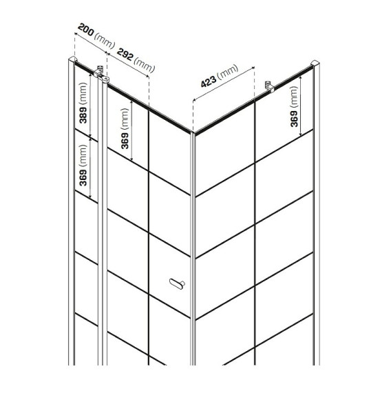 Душевой уголок New Trendy New Soleo Black 90х90 R K-0581 профиль Черный стекло прозрачное Душевой уголок New Trendy New Soleo Black 90х90 R K-0581 профиль Черный стекло прозрачное