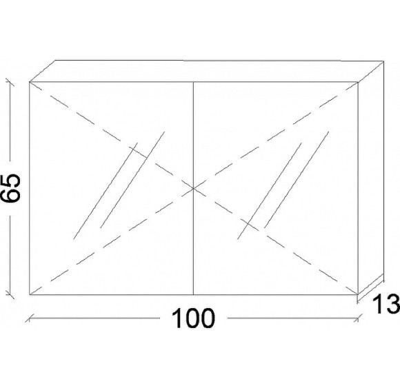 Зеркальный шкаф Boheme Armadi Art Vallessi 100 546-W с подсветкой Белый глянец