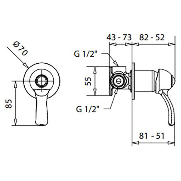 Смеситель для душа Migliore Lem 25886 Золото