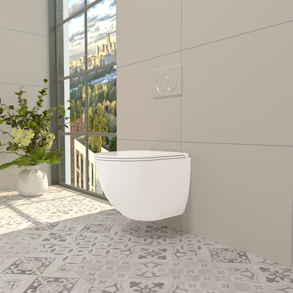 Унитаз WeltWasser Merzbach 041 XL GL-WT 10000008268 подвесной с сиденьем Микролифт Унитаз WeltWasser Merzbach 041 XL GL-WT 10000008268 подвесной с сиденьем Микролифт