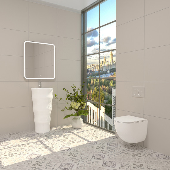 Унитаз WeltWasser Merzbach 041 XL GL-WT 10000008268 подвесной с сиденьем Микролифт Унитаз WeltWasser Merzbach 041 XL GL-WT 10000008268 подвесной с сиденьем Микролифт