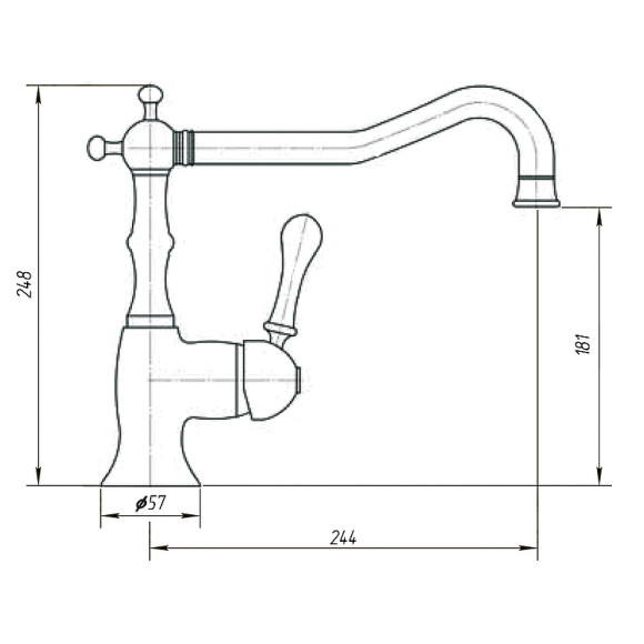 Смеситель для кухни Migliore Team 18210 Бронза