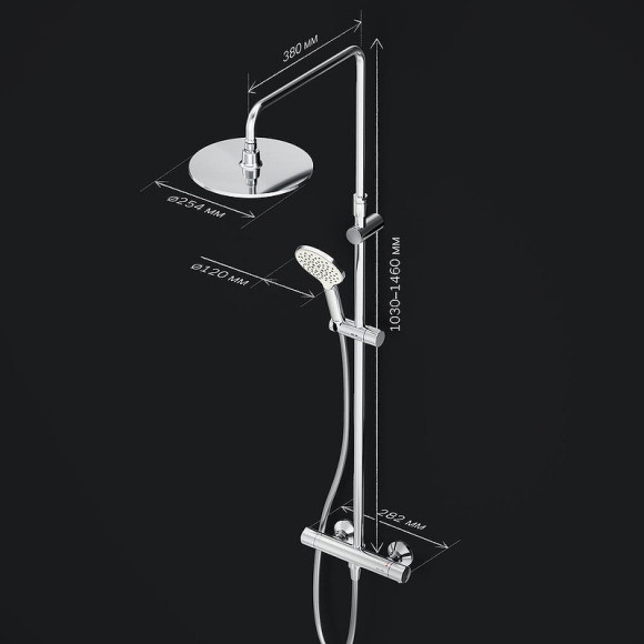 Душевая система AM.PM Like F0780464 Хром Душевая система AM.PM Like F0780464 Хром