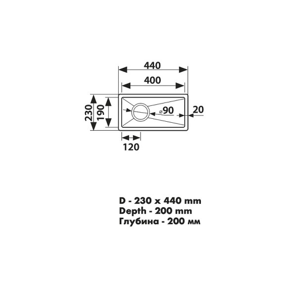 Кухонная мойка Kaiser KSM-2344 Silver Кухонная мойка Kaiser KSM-2344 Silver