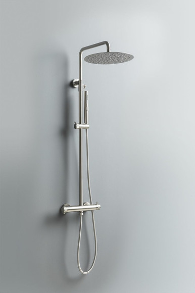 Душевая система Allen Brau Fantasy 5.11001-BN с термостатом Никель брашированный Душевая система Allen Brau Fantasy 5.11001-BN с термостатом Никель брашированный