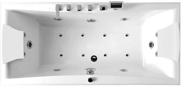 Акриловая ванна Gemy G9076 K 177х81 с гидромассажем Акриловая ванна Gemy G9076 K 177х81 с гидромассажем