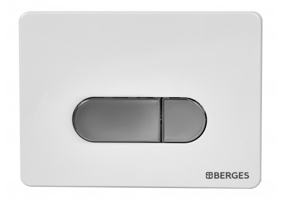 Комплект унитаза с инсталляцией Berges Ego Rimless 047237 с сиденьем Микролифт и клавишей смыва Хром