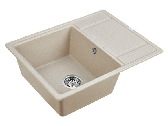 Кухонная мойка Paulmark Flugen 50-650 PM216550-BE Бежевая Кухонная мойка Paulmark Flugen 50-650 PM216550-BE Бежевая