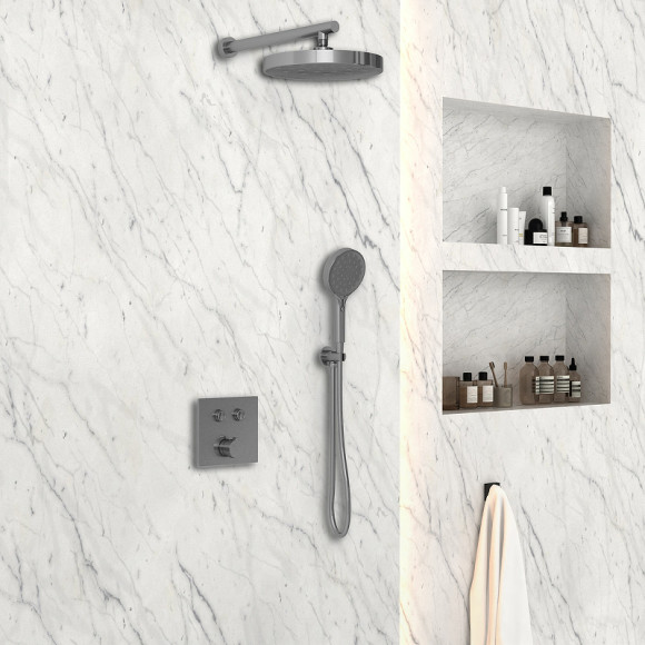 Душевая система Vincea Inspire VSFW-4I212GM Вороненая сталь