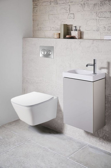 Комплект унитаза с инсталляцией Azario Nova AZ-8010-1000+AZ-8200-0011+AZ-2216 SP с сиденьем Микролифт и клавишей смыва Хром глянцевый