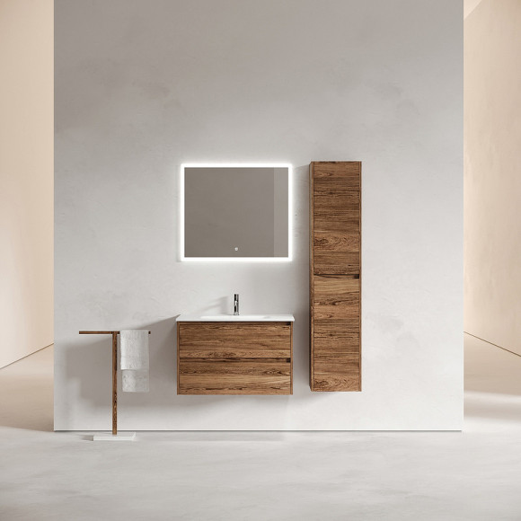 Тумба под раковину Sancos Libra 80 LB80ECH подвесная Дуб чарльстон