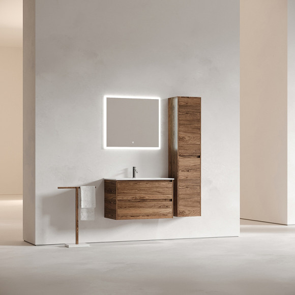 Тумба под раковину Sancos Libra 80 LB80ECH подвесная Дуб чарльстон