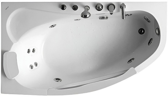 Акриловая ванна Gemy 171х99 G9046 II B L с гидромассажем Акриловая ванна Gemy 171х99 G9046 II B L с гидромассажем