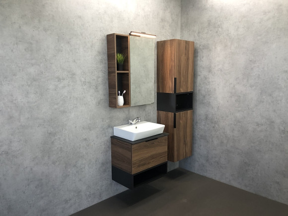 Зеркальный шкаф Comforty Штутгарт 60 00004151036 Дуб темно-коричневый Зеркальный шкаф Comforty Штутгарт 60 00004151036 Дуб темно-коричневый