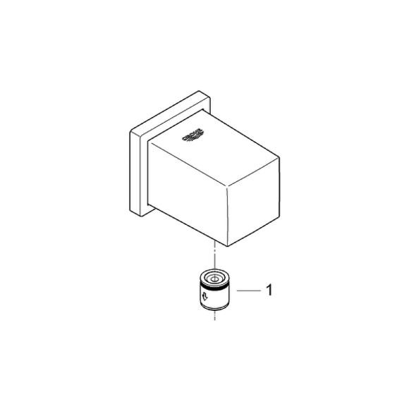 Шланговое подключение Grohe Euphoria Cube 27704000 Хром Шланговое подключение Grohe Euphoria Cube 27704000 Хром