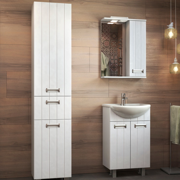 Зеркало со шкафом Vigo Diana 50 R z.DIA.50.R.El с подсветкой Белое Зеркало со шкафом Vigo Diana 50 R z.DIA.50.R.El с подсветкой Белое