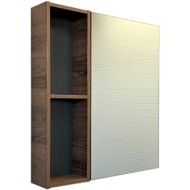 Зеркальный шкаф Comforty Порто 75 00-00009231 Дуб темно-коричневый