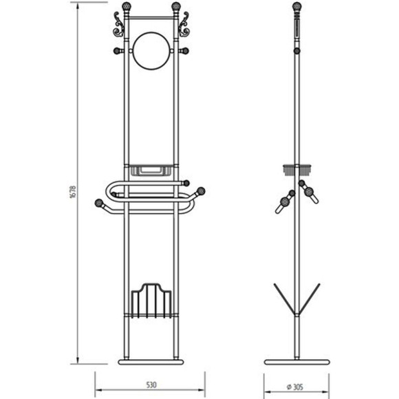 Напольная стойка Migliore Cristalia 16785 Бронза с кристаллами Swarovski Напольная стойка Migliore Cristalia 16785 Бронза с кристаллами Swarovski