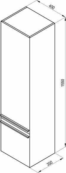 Шкаф пенал Ravak Clear 40 L X000000762 подвесной Белый, Вишня Шкаф пенал Ravak Clear 40 L X000000762 подвесной Белый, Вишня
