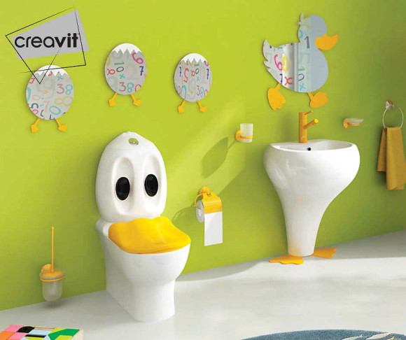 Кольцо для полотенец Creavit Ducky BR20210Y Желтое