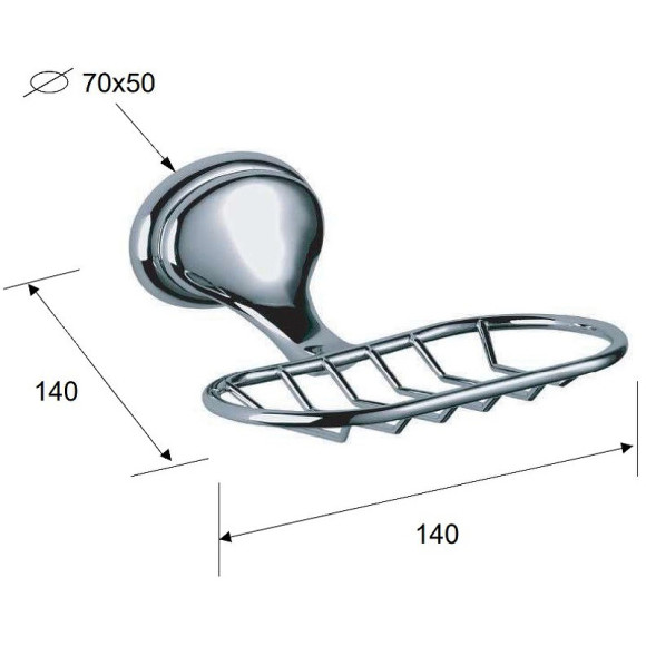 Мыльница Remer 900 NV11CR Хром