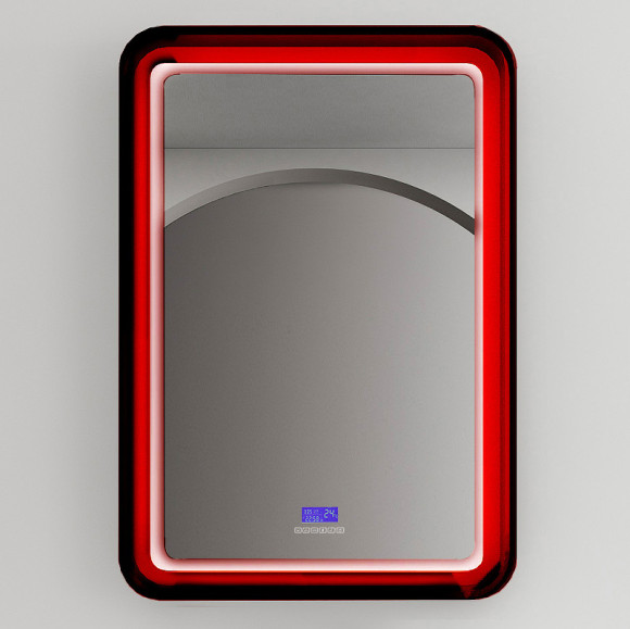 Зеркало Abber Kristall 55 AT6701Rubin с подсветкой с многофункциональной панелью Зеркало Abber Kristall 55 AT6701Rubin с подсветкой с многофункциональной панелью