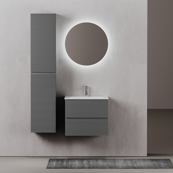 Тумба под раковину Sancos Folk 60 FL60GS подвесная Grey soft