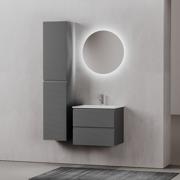 Тумба под раковину Sancos Folk 60 FL60GS подвесная Grey soft