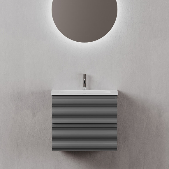 Тумба под раковину Sancos Folk 60 FL60GS подвесная Grey soft