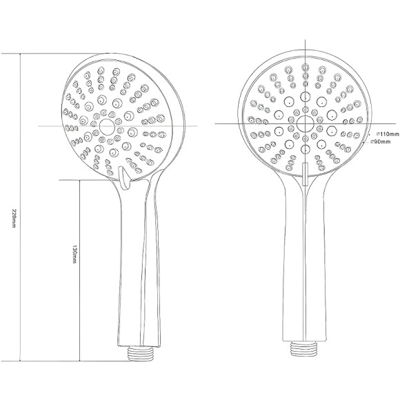Ручной душ ESKO Shower Cube 5  SCU855 Хром Ручной душ ESKO Shower Cube 5  SCU855 Хром