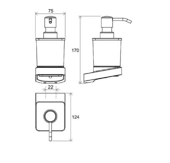 Дозатор для жидкого мыла Ravak 10° X07P323 Хром Дозатор для жидкого мыла Ravak 10° X07P323 Хром