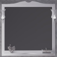 Зеркало Opadiris Валери 105 00-00007037 Белое матовое с выключателем